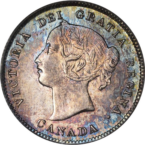 Canada. Victoria. 1898 Silver 5¢. KM-2. MS-62 PCGS.