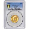 Image 3 : Canada. George V. 1911-C Gold Sovereign. KM-20. MS-62 PCGS.