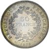 Image 4 : France. 1975 50 Francs. Silver. KM-949.1. MS-69 NGC.