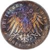 Image 2 : German States. Lubeck. 1908-A 3 Marks. Berlin Mint. KM-215. Proof-66 NGC.