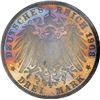 Image 3 : German States. Lubeck. 1908-A 3 Marks. Berlin Mint. KM-215. Proof-66 NGC.