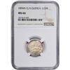 Image 4 : German New Guinea. 1894-A Half Mark. Berlin Mint. KM-4. MS-66 NGC.