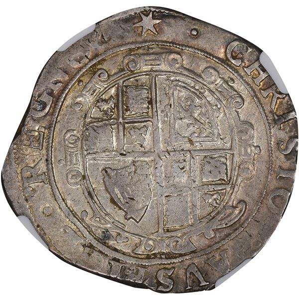 England. Charles I. Undated (1640-1641) Half Crown. AU-50 NGC