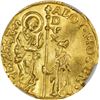 Image 1 : Italian States. Venice. Undated (1763-1768) Gold 1 Zecchino. Fr-1421. MS-61 NGC.
