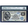 Image 1 : Honolulu, Hawaii (Territory of)  -  $5  1882 Date Back  Fr. 537  The First National Bank of Hawaii a
