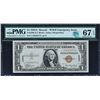 Image 1 : Fr. 2300  $1  1935A  Hawaii Silver Certificate  PMG Superb Gem Unc 67 EPQ