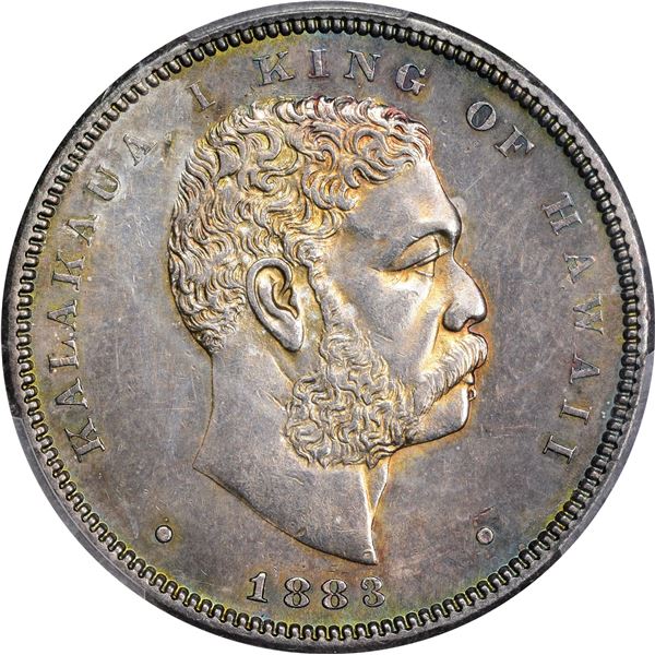 Hawaii. Kingdom. Kalakaua I. 1883 50¢. KM-6. AU-58 PCGS.