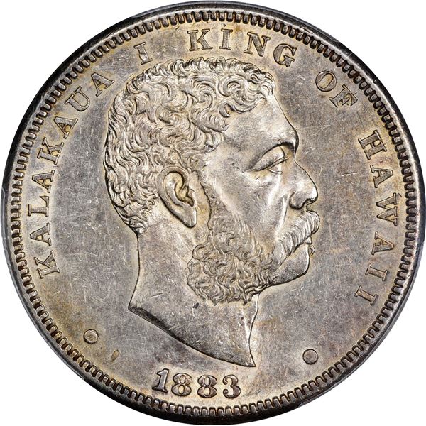 Hawaii. Kingdom. Kalakaua I. 1883 $1. KM-7. AU-55 PCGS.