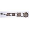 Image 2 : Kingdom of Hawaii. Linked Silver Coins Belt and Watch Fob.