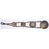 Image 3 : Kingdom of Hawaii. Linked Silver Coins Belt and Watch Fob.