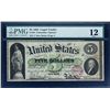 Image 1 : HIGHLY DESIRABLE SERIAL #1     Fr. 63  $5  1863  Legal Tender  PMG Fine 12