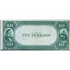 Image 2 : Quincy, Illinois  -  $10  1882 Value Back  The Ricker National Bank of Quincy  Ch. # 2519  Extremely