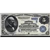 Image 1 : Phillipsburg, New Jersey  -  $5 1882 Value Back  Fr. 574  The Second National Bank of Phillipsburg