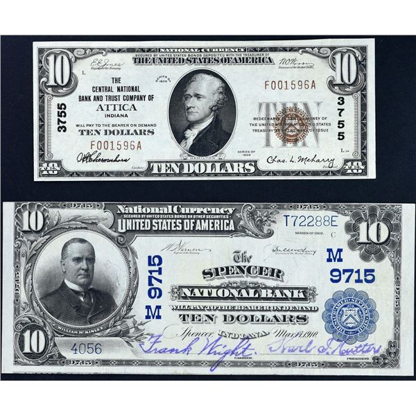 Lot of (2).  National Bank Notes