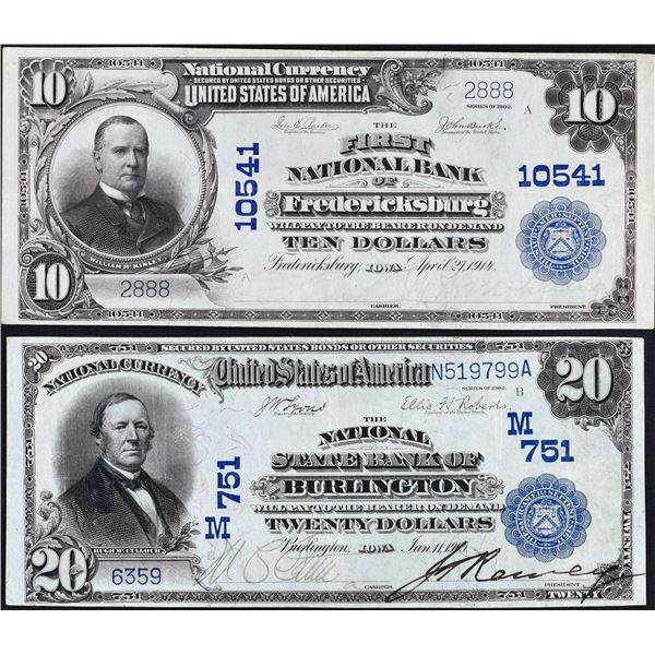 Lot of (2).  National Bank Notes