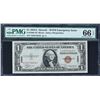 Image 1 : Fr. 2300  $1  1935A  Hawaii Silver Certificate  PMG Gem Uncirculated 66 EPQ  S-C Block