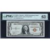 Image 1 : Fr. 2300  $1  1935A  Hawaii Silver Certificate  PMG Choice Uncirculated 63 EPQ   C-C Block