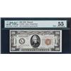 Image 1 : Fr. 2304  $20  1934  Hawaii  Federal Reserve Note  PMG About Uncirculated 55