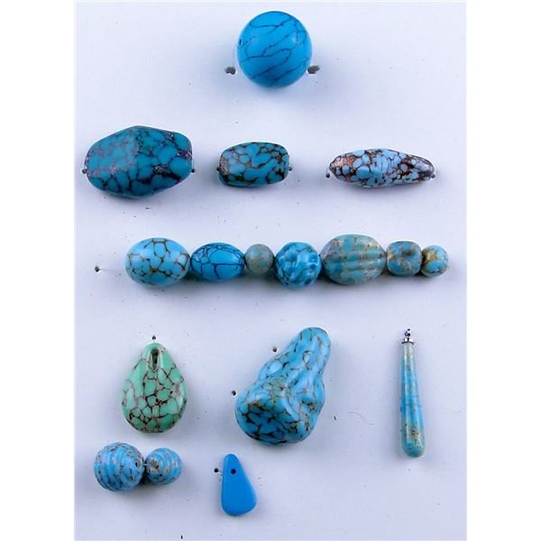 Group of Mounted Hubbell Beads