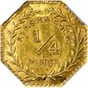 Image 2 : Alaska Gold, 1/4 Pinch Octagonal, Indian Head l., dated 1902. GB 151. Very Choice Brilliant Uncircul