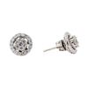 Image 2 : 0.59 ctw Diamond Earrings With Earring Jackets - 14KT White Gold