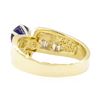 Image 3 : 1.32 ctw Blue Sapphire and Diamond Ring - 14KT Yellow Gold