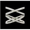 Image 2 : 0.95 ctw Diamond Ring - 14KT White Gold