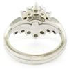 Image 6 : 14kt White Gold 1.00 ctw Diamond Cluster Cocktail Ring