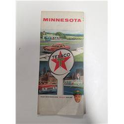 1962 Texaco Touring Map of Minnesota