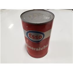 Esso Mineralube Imperial Oil Quart Tin