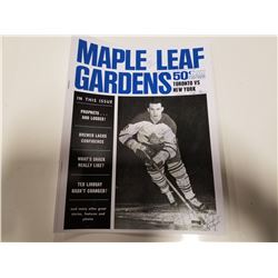 Photocopied Signed Maple Leaf Gardens Official Programme & Sports Magazine