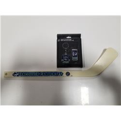 Vancouver Canucks Mini Stick & Unopened Keychain & Money Clip