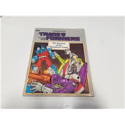 1986 Transformers Marve Coloring Book: The Invasion of the Deception Camp