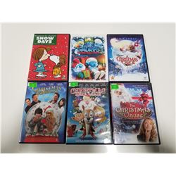 Lot of 6 Christmas DVDS