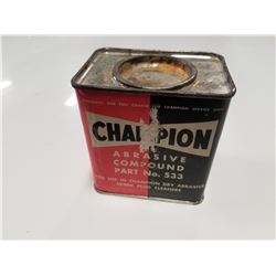 Champion Spark Plug Cleaner Vintage Tin