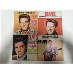 Lot of 4 Elvis Presley 45s Records - Collector's Series