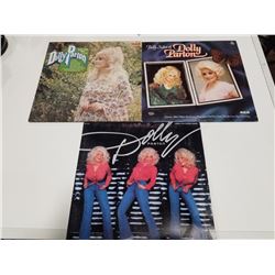 Lot of 3 1970s Dolly Parton (33)Vinyl Records