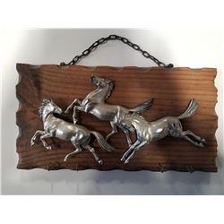 Vintage Key Rack - Running Horses