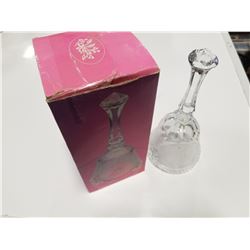 24% Lead Crystal Glass Dinner Bell with Original Box