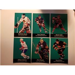 Lot of 6 1992 Parkhurst Rookie Hockey Cards