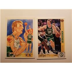 Lot of 2 Larry Bird Basketball Cards