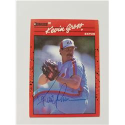 Kevin Gross 1990 Donruss #248 Autographed