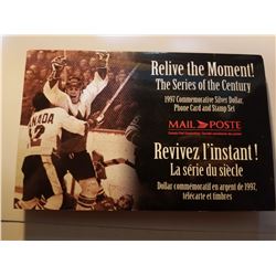 1997 Canada Post Relive the Moment Silver Dollar & Stamp Set