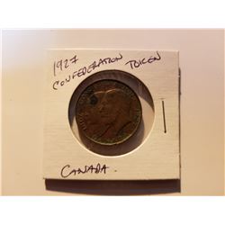 1867-1927 Confederation of Canada Token/Coin in protector