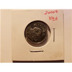 2000 P Key Canada Nickel Coin