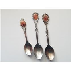 Lot of 3 Charles and Diana and Prince William's Birth Collector Spoons