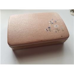 Vintage Pink Travel Jewelery Box