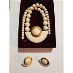 Vintage Glam Necklace and Earrings Set