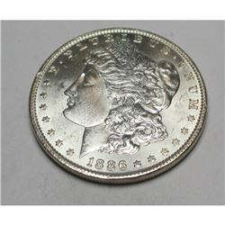 1886 P BU Morgan Silver Dollar