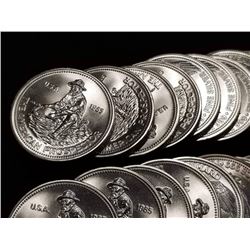 Lot of (10) 1980's Prospector Silver Rounds